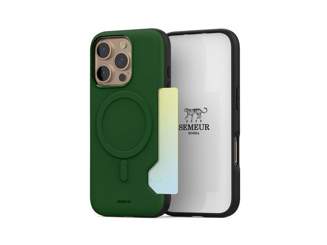 [아이폰14프로 맥세이프 케이스 카드지갑] 인기 폭발 스메르 비비드 글로우 맥세이프 카드 2장 수납 휴대폰 케이스