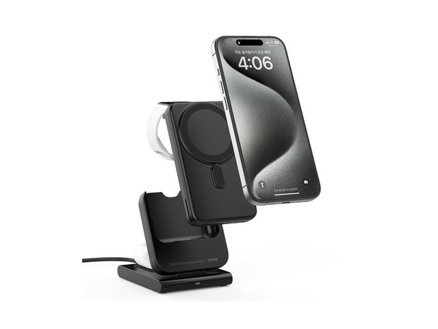 [아이폰 15 pro 맥세이프 보조배터리] 착용하면 멋진 프롭스 하이브리드 3IN1 무선 충전기 + 맥세이프 보조배터리 10000mAh